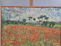 Drukwerk in lijst, reproductie van vincent van gogh, papaverveld - afbeelding 2 van  5