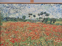 Drukwerk in lijst, reproductie van vincent van gogh, papaverveld - afbeelding 2 van  4