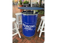 Drum tafel met barkrukken - afbeelding 6 van  8