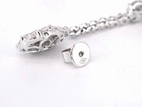 Druppel oorhangers briljant prinses diamant - afbeelding 8 van  8