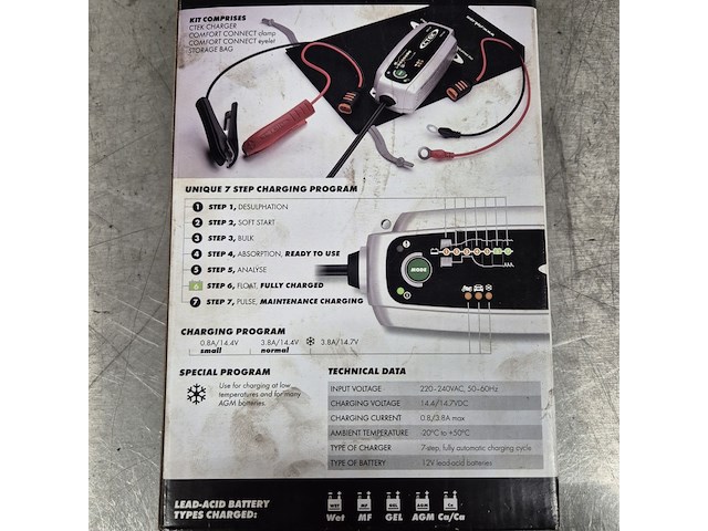 Drupperlader, ctek, mxs 3.8 - afbeelding 4 van  6