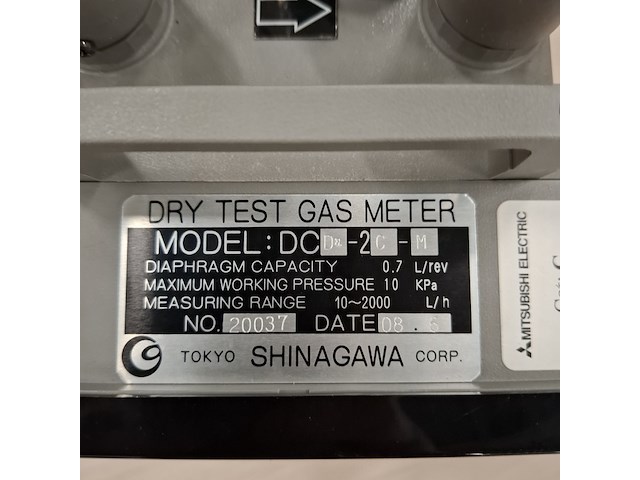 Dry test gasmeter shinagawa, dc-2 - afbeelding 4 van  8