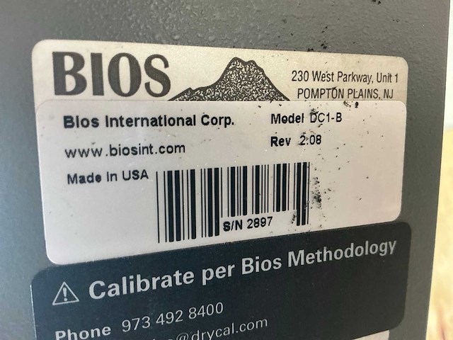 Drycal dc-1 flow calibrator - afbeelding 7 van  7