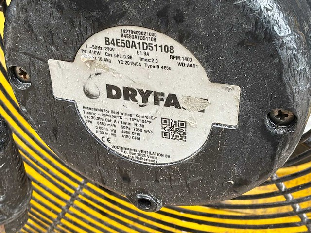 Dryfa b 4e50 ventilator - afbeelding 1 van  3