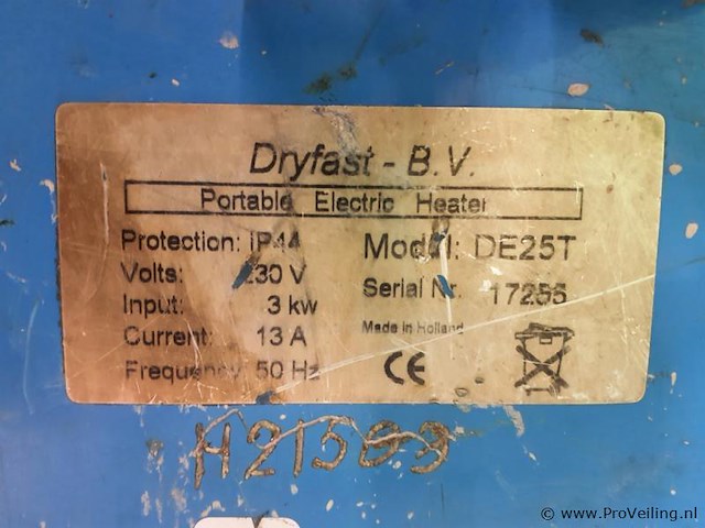 Dryfast bouwkachel dfe25t - afbeelding 2 van  5