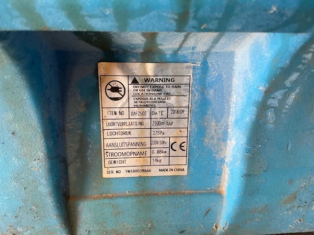 Dryfast daf 2500 axiaalventilator - afbeelding 4 van  4