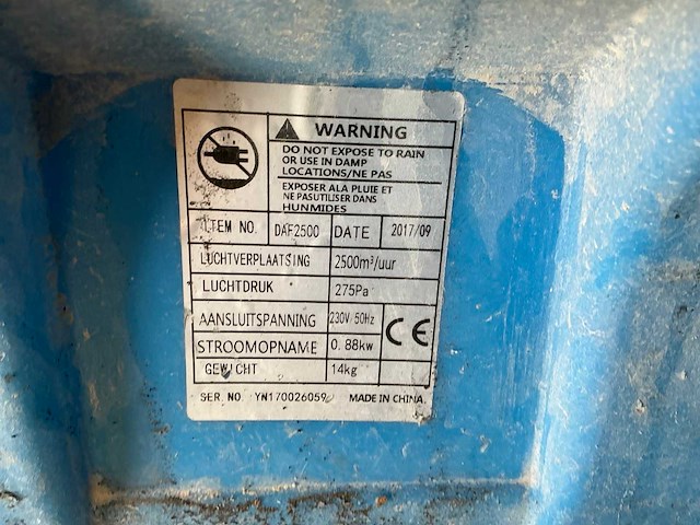 Dryfast daf 2500 axiaalventilator - afbeelding 4 van  4