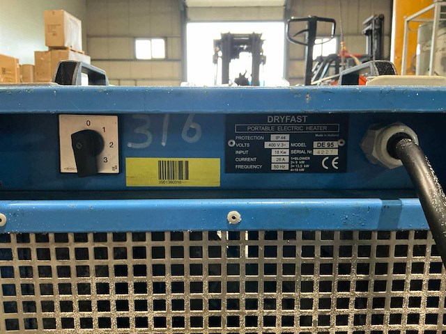 Dryfast de95 heater - afbeelding 5 van  6
