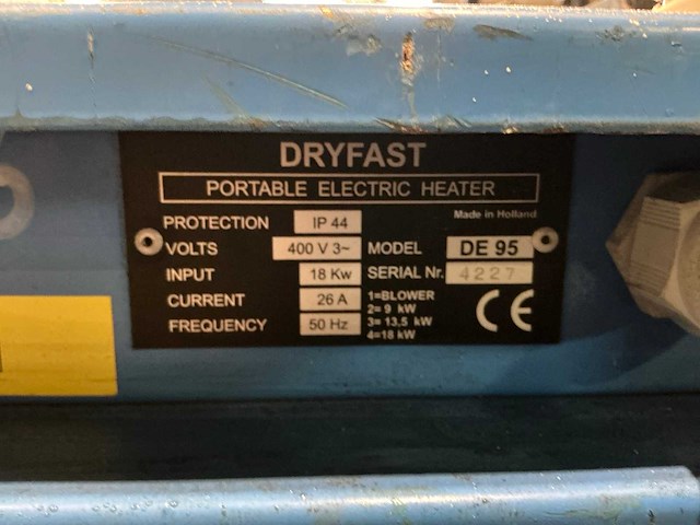 Dryfast de95 heater - afbeelding 6 van  6