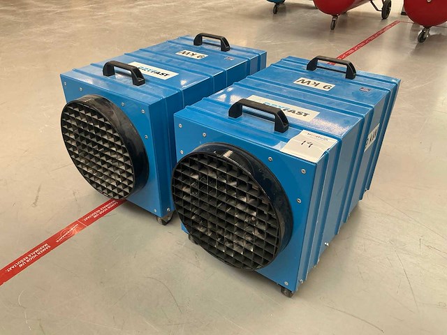 Dryfast dfe45 bouwdroger (2x) - afbeelding 1 van  9