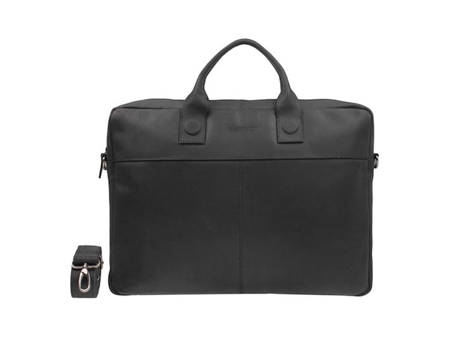 Dstrct fletcher street aktetas 17inch laptoptas zwart - afbeelding 1 van  5