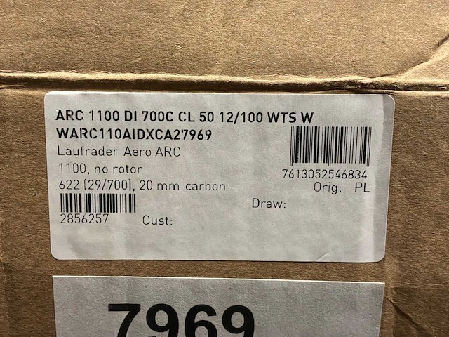 Dt swiss arc 1100 carbon 622x20 tc set velgen - afbeelding 3 van  4