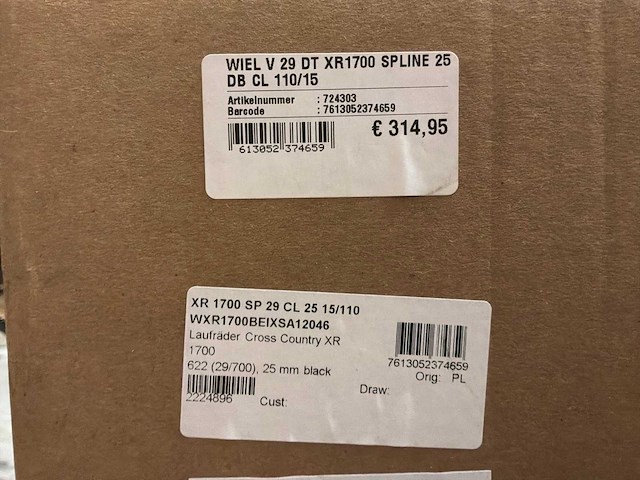 Dt swiss xr 1700 sp 622x25 set velgen - afbeelding 3 van  4