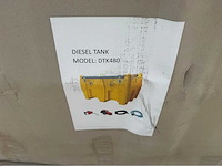 Dtk480 diesel opslagtank met pomp en vulpistool, past op een europallet, eenvoudig te verplaatsen, afm 1200x800x785 mm, alleen een 12 volt accu of voeding aansluiten en pompen maar. - afbeelding 4 van  11