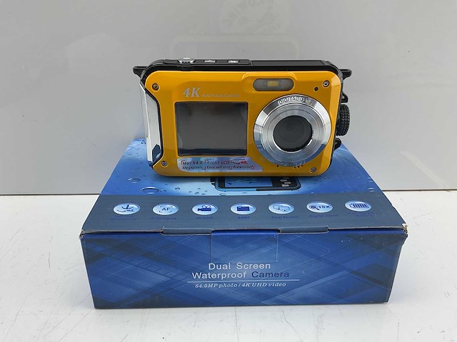 Dual screen waterproof camera - onderwatercamera (11x) - afbeelding 1 van  4