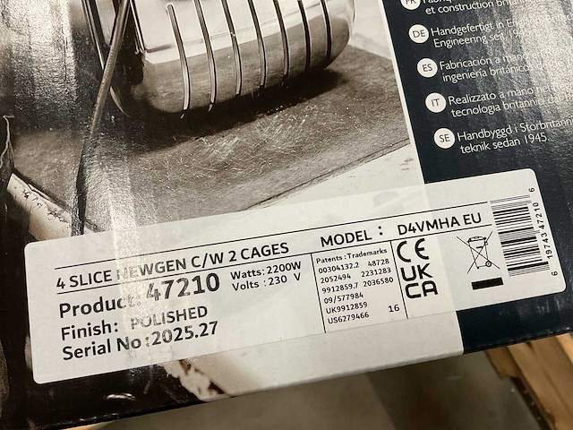 Dualit d4vmha eu 4-slots broodrooster - afbeelding 3 van  3