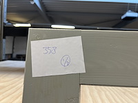 Dubbel deurkozijn, grijs gespoten hillhout - afbeelding 3 van  5