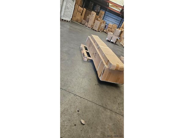 Dubbel hangende parasol zandkleurig (2 * 300x300cm) - afbeelding 3 van  3