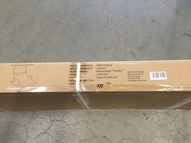 Dubbel ligbed, gardissimo, doppelliege trendy, antraciet - afbeelding 4 van  6