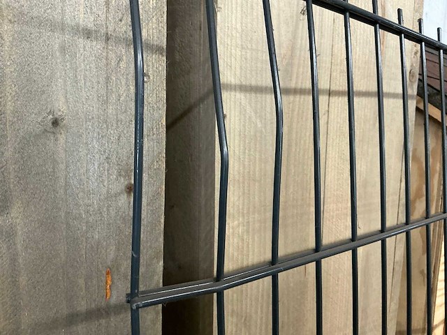 Dubbel staapmaat stalen hek 123x250 cm - afbeelding 1 van  4