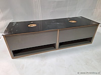 Dubbel wastafelmeubel - ca. 140x48x40 cm - afbeelding 1 van  3