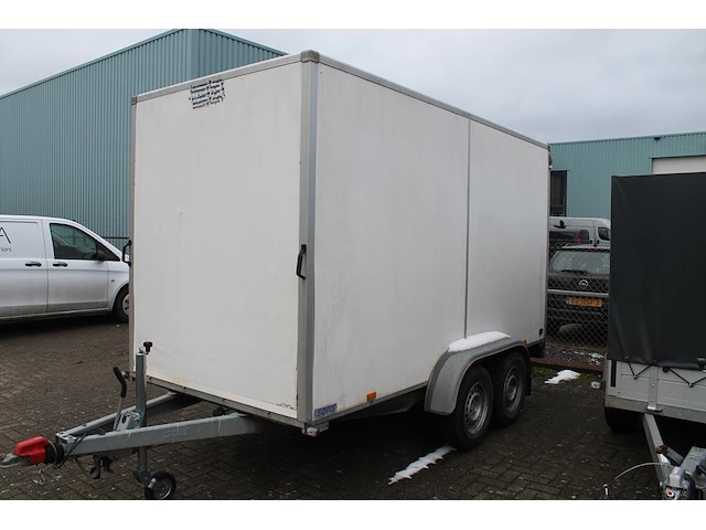 Dubbelassige aanhangwagen saris c2700 met gesloten opbouw met kenteken 16-wk-rp. datum eerste toelating 27... - afbeelding 3 van  6
