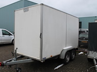 Dubbelassige aanhangwagen saris c2700 met gesloten opbouw met kenteken 16-wk-rp. datum eerste toelating 27... - afbeelding 3 van  6