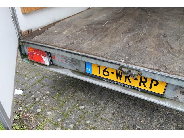Dubbelassige aanhangwagen saris c2700 met gesloten opbouw met kenteken 16-wk-rp. datum eerste toelating 27... - afbeelding 5 van  6