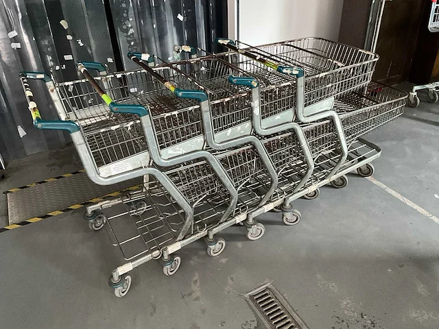 Dubbeldeks winkelwagen (5x) - afbeelding 1 van  3