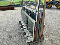 Dubbeldeur met glas aluminium - afbeelding 4 van  4