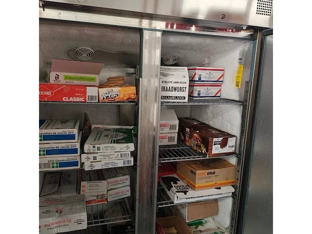 Dubbeldeurs vrieskast, polar, rvs - afbeelding 2 van  7