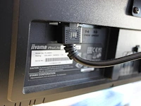 Dubbele 24 inch monitor iiyama op beugel met toetsenbord en muis en jbl speakers - afbeelding 2 van  3