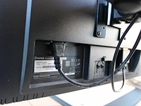 Dubbele 24 inch monitor iiyama op beugel met toetsenbord en muis. - afbeelding 3 van  3
