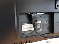 Dubbele 24 inch monitor iiyama op beugel met toetsenbord en muis - afbeelding 3 van  3