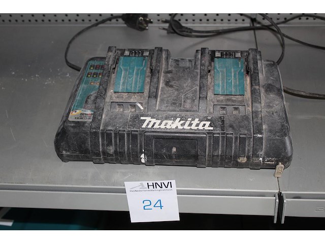 Dubbele acculader makita dc18rd. - afbeelding 1 van  2
