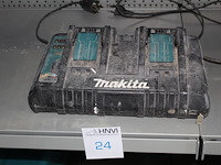 Dubbele acculader makita dc18rd.