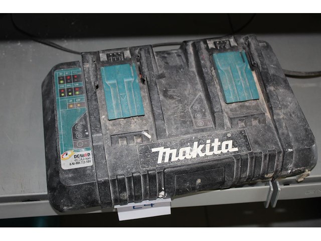 Dubbele acculader makita dc18rd. - afbeelding 2 van  2