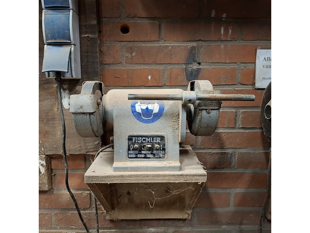 Dubbele bankslijpmachine fischler, d125 - afbeelding 1 van  6