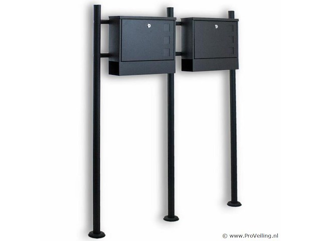 Dubbele brievenbus incl. poten - afbeelding 2 van  4