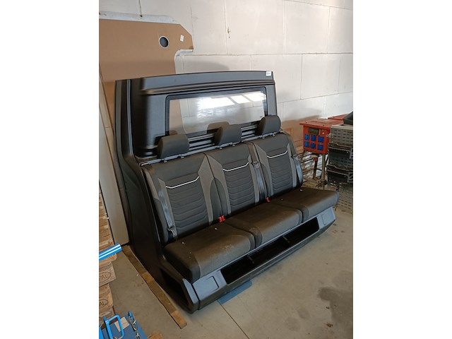 Dubbele cabine bank met tussenschot, breedte ca. 165 cm - afbeelding 5 van  9