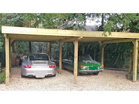 Dubbele carport - vrijstaand 1000x600x270 cm - afbeelding 1 van  1