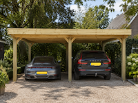Dubbele carport 750x600x270 cm, vrijstaand - afbeelding 1 van  3