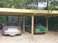 Dubbele carport 750x600x270 cm, vrijstaand - afbeelding 2 van  3