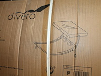 Dubbele chaise longue divero met zonnedak. - afbeelding 1 van  3