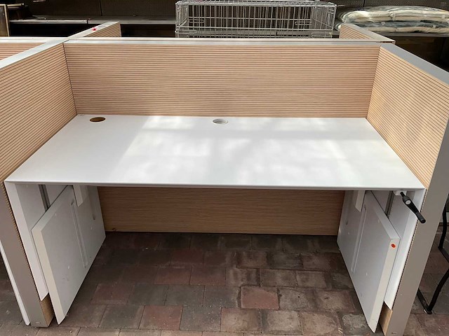 Dubbele design werkplek - in hoogte verstelbaar - afbeelding 14 van  15