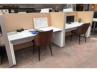Dubbele design werkplek - in hoogte verstelbaar - afbeelding 5 van  14