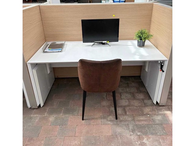 Dubbele design werkplek - in hoogte verstelbaar - afbeelding 6 van  14
