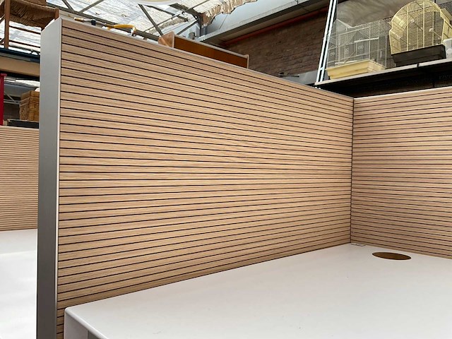 Dubbele design werkplek - in hoogte verstelbaar - afbeelding 8 van  14