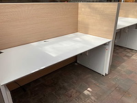 Dubbele design werkplek - in hoogte verstelbaar - afbeelding 12 van  14