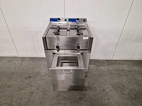 Dubbele friteuse - catertech - 230v - afbeelding 2 van  2